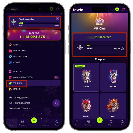 Раздел с программой лояльности