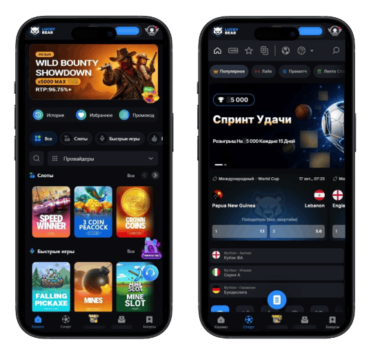 Оформление онлайн казино LuckyBear